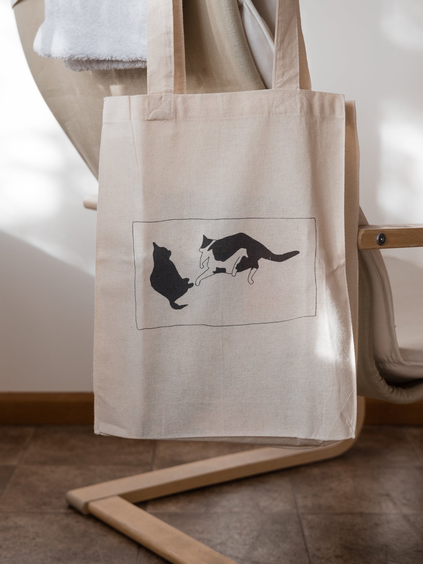 Tiara and Smokie Organic Cotton Tote Bag